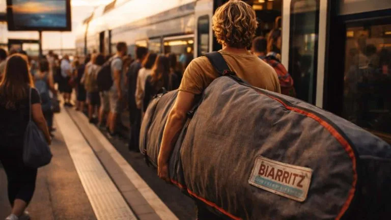 Voyager en train avec sa planche de surf : bon plan ou galère ?