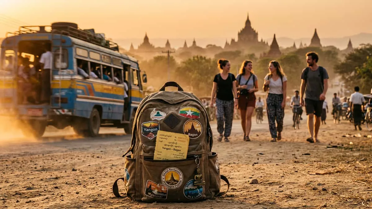 Voyage en Birmanie entre amis : entre itinéraire classique, Bus de nuit, pagodes, fatigue et moments forts